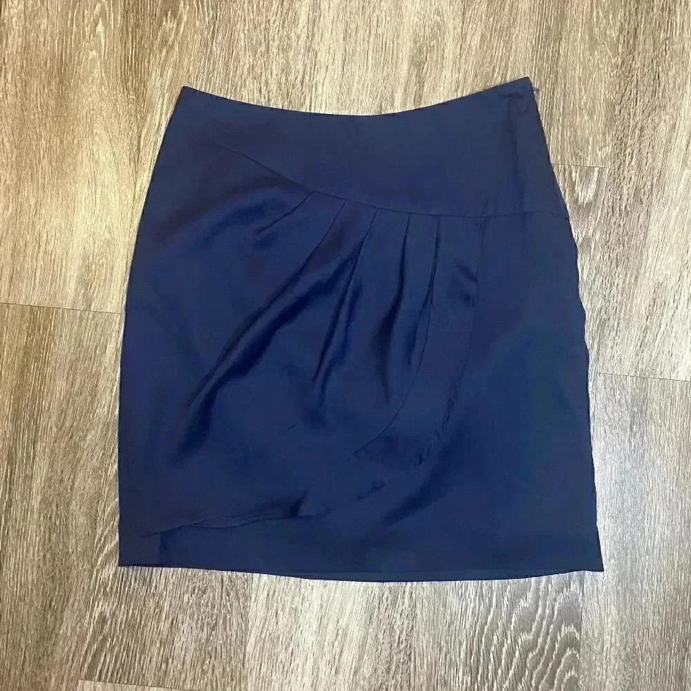 Womens Banana Republic Navy Mini Skirt - 0